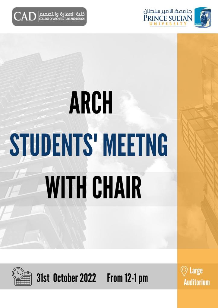 Architecture Department Chairperson's Meeting with the students