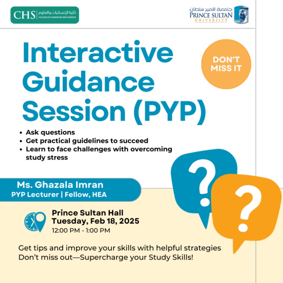 Interactive Guidance Session (PYP)
