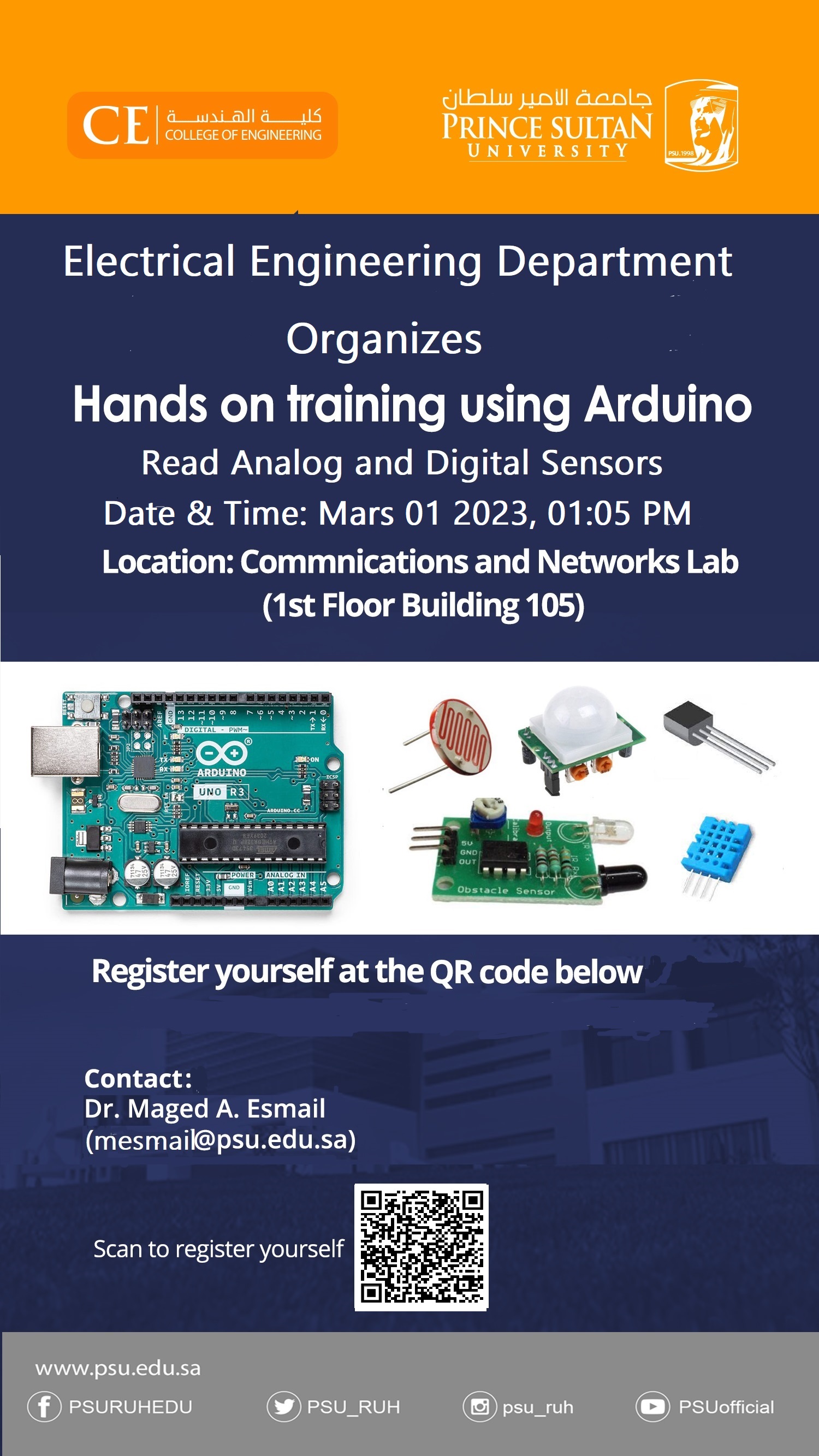 Training on Arduino: Reading analog and digital sensors