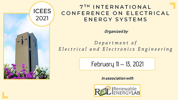 International Virtual Conference on Electrical Energy Systems (ICEES 2021)