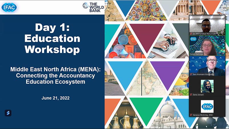 Professor Mohammad Nurunnabi participated as a speaker in Middle East North Africa (MENA): Connecting the Accountancy Education Ecosystem