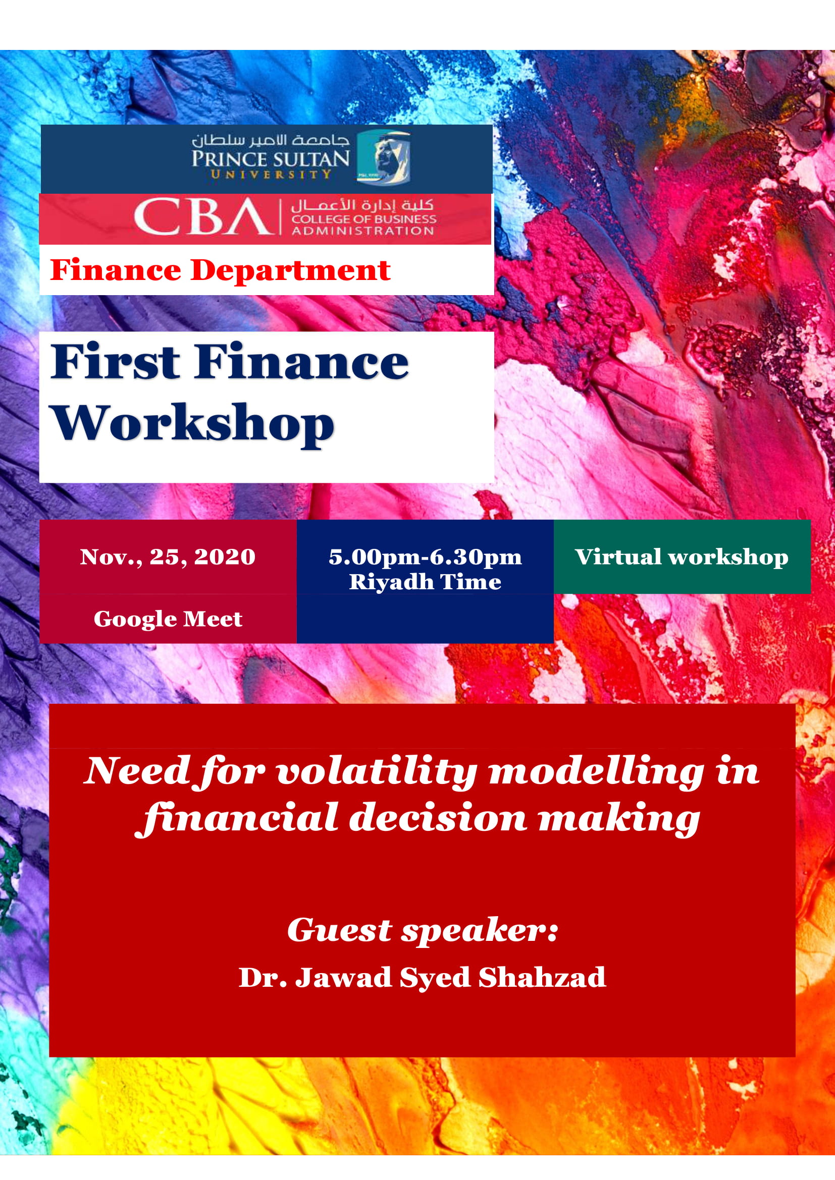1st Finance Research Workshop